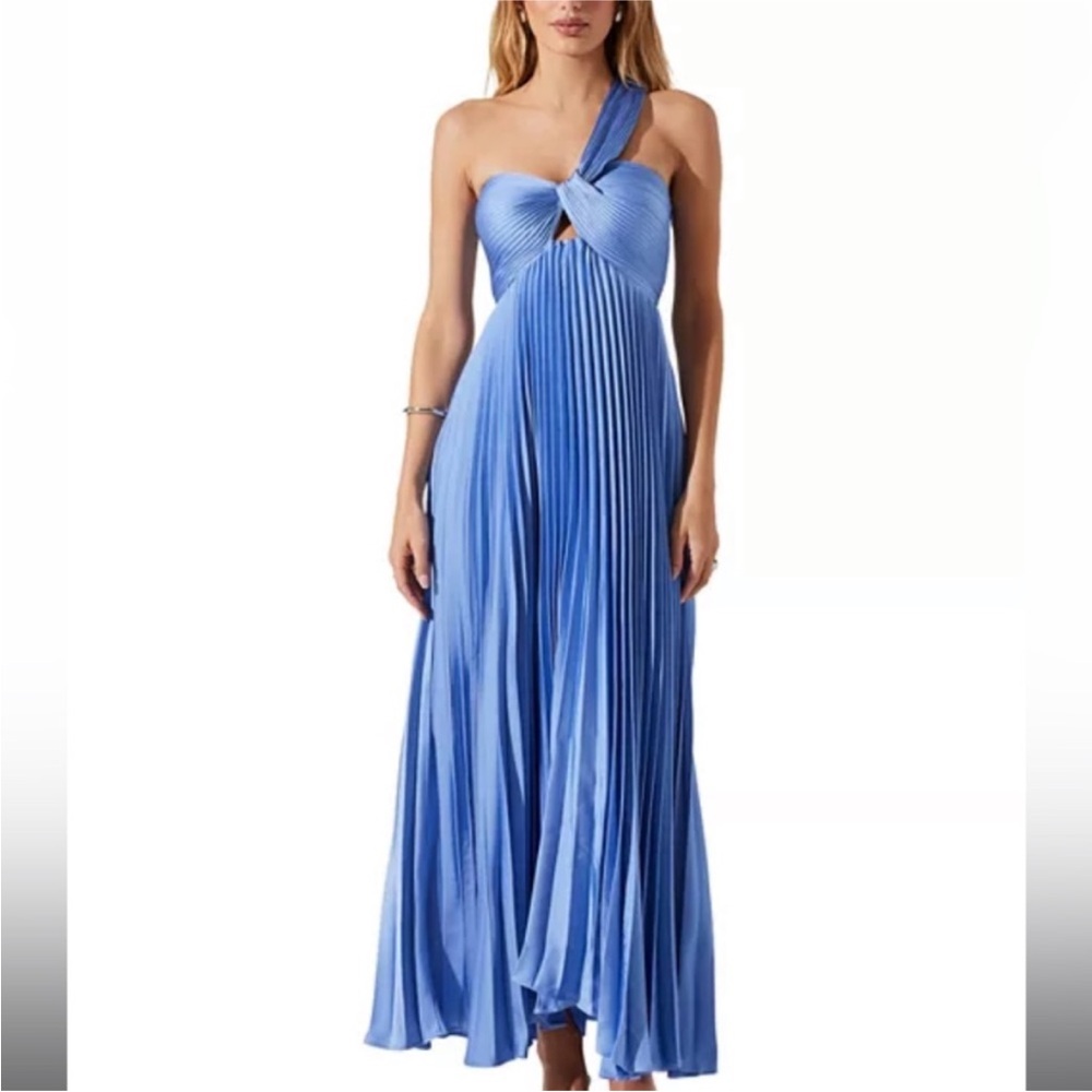 ASTR The Label Rasya Maxi Dress Blue Small